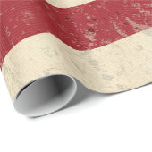 ヴィンテージの米国旗の動揺してな効果 ラッピングペーパー (ロールコーナー)