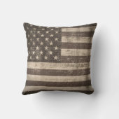 ヴィンテージの米国旗の枕 クッション (裏面)