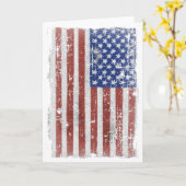 ヴィンテージの米国旗の芸術 カード (黄色い花)