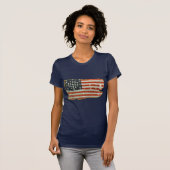 ヴィンテージの米国旗プロダクト Tシャツ (正面フル)