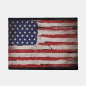 ヴィンテージの米国旗 ドアマット (正面)
