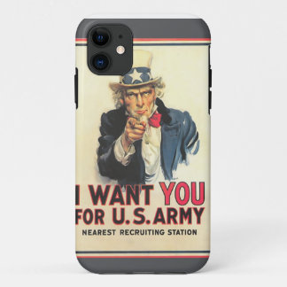ヴィンテージの米陸軍の募集ポスターIPhoneの場合 iPhone 11 ケース