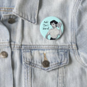 ヴィンテージの粋な秘書 缶バッジ (インサイチュ)