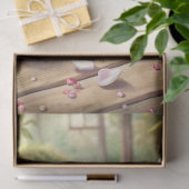 ヴィンテージの粗末なシックなイギリスのカップと紅茶バラ 薄葉紙 (ギフト)