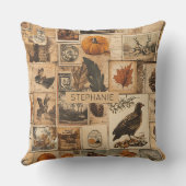 ヴィンテージの紅葉 | エフエメ素朴ラ クッション (裏面)