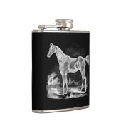 ヴィンテージの純血種の馬の乗馬のパーソナライズ フラスク (右)