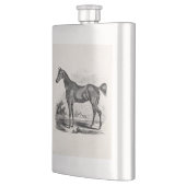 ヴィンテージの純血種の馬の乗馬のパーソナライズ フラスク (左)