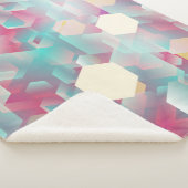 ヴィンテージの紙吹雪の背景 シェルパブランケット (3/4)