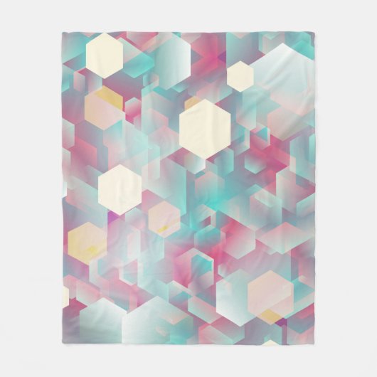 ヴィンテージの紙吹雪の背景 フリースブランケット (正面)