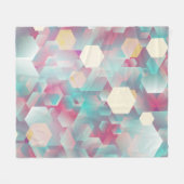 ヴィンテージの紙吹雪の背景 フリースブランケット (正面(横))