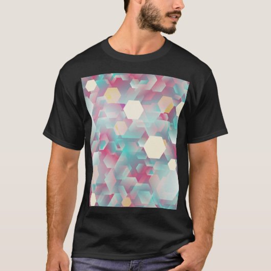 ヴィンテージの紙吹雪の背景 Tシャツ (正面)