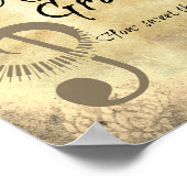 ヴィンテージの素晴らしい恵みどのように音を甘くする ポスター (角)