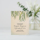 ヴィンテージの素朴なガムの木の葉は日付を保存 案内ポストカード (スタンド正面)