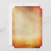 ヴィンテージの素朴なヒマワリの国の結婚式の招待 招待状 (裏面)