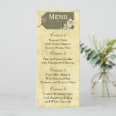 ヴィンテージの素朴なメイ結婚ソン・ジャー メニュー (スタンド正面)