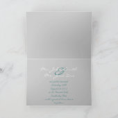 ヴィンテージの素朴な国のチャペルの結婚式 招待状 (内部)