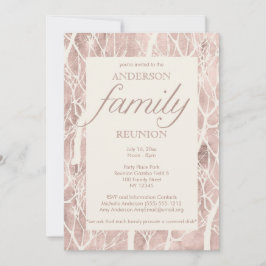 ヴィンテージの素朴な森林系譜の懇親会 招待状