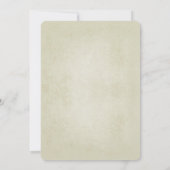 ヴィンテージの素朴な結婚式招待状とOWLカップル 招待状 (裏面)