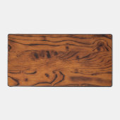 ヴィンテージの素朴な茶色の焼けた木大工 デスクマット (正面)