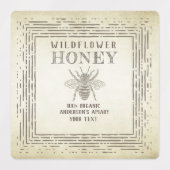 ヴィンテージの素朴な蜂の蜜の瓶 ラベル (デザイン2)