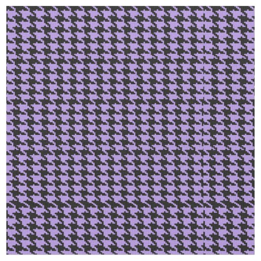 ヴィンテージの紫色および黒い千鳥格子の ファブリック (クローズアップ)