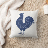 ヴィンテージの紫色のオンドリ クッション (ブランケット)