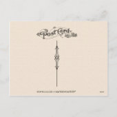 ヴィンテージの紫色のスイートピーのバスケットのイースター郵便はがき シーズンポストカード (裏面)