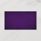 ヴィンテージの紫色のスタジオのポートレートのカメラマン 名刺 (裏面)
