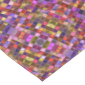 ヴィンテージの紫色のタイルパターン万華鏡のように千変万化するパターン テーブルクロス (アングル)