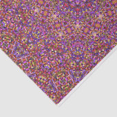 ヴィンテージの紫色のタイルパターン万華鏡のように千変万化するパターン 薄葉紙 (詳細)