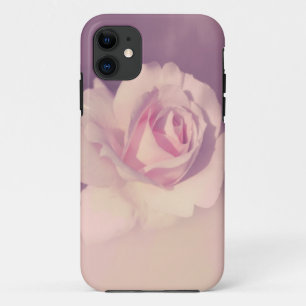 ヴィンテージの紫色のバラのかわいい花のiPhoneの場合 iPhone 11 ケース