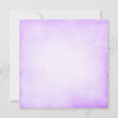 ヴィンテージの紫色のバラの菓子16の誕生会 招待状 (裏面)