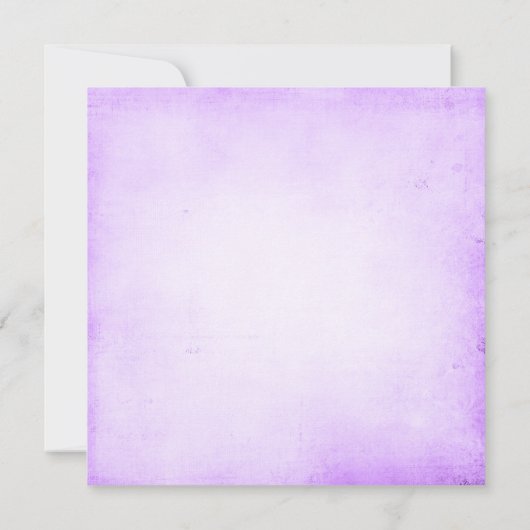 ヴィンテージの紫色のバラの菓子16の誕生会 招待状 (裏面)