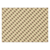 ヴィンテージの紫色のブドウパターン テーブルクロス (正面(横))