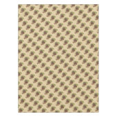 ヴィンテージの紫色のブドウパターン テーブルクロス (正面)