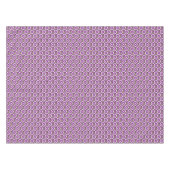 ヴィンテージの紫色の花柄の Dianthus Barbatus テーブルクロス (正面(横))