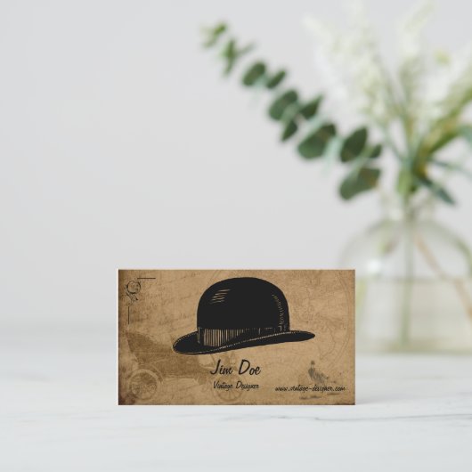 ヴィンテージの紳士の名刺 名刺 (スタンド正面)