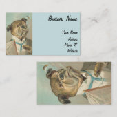 ヴィンテージの紳士犬 名刺 (正面/裏面)