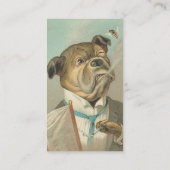 ヴィンテージの紳士犬 名刺 (裏面)