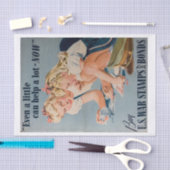 ヴィンテージの絆の母と娘 薄葉紙 (クラフト)