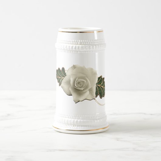 ヴィンテージの結婚は上がりました ビールジョッキ (中央)