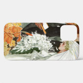 ヴィンテージの結婚式の儀式と花嫁と花婿 Case-Mate iPhoneケース (裏面 (横))