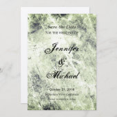 ヴィンテージの結婚式の告知 クラシカルでユニーク セーブザデート (正面/裏面)