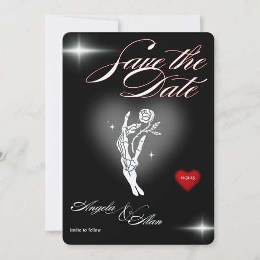 ヴィンテージの結婚式の招待 (正面)