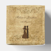 ヴィンテージの結婚式の新婦&新郎 フェイバーボックス (上部)