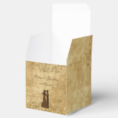 ヴィンテージの結婚式の新婦&新郎 フェイバーボックス (オープン)