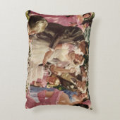 ヴィンテージの結婚式の新郎新婦ケーキを切る アクセントクッション (裏面(縦))