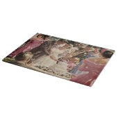 ヴィンテージの結婚式の新郎新婦ケーキを切る カッティングボード (角)