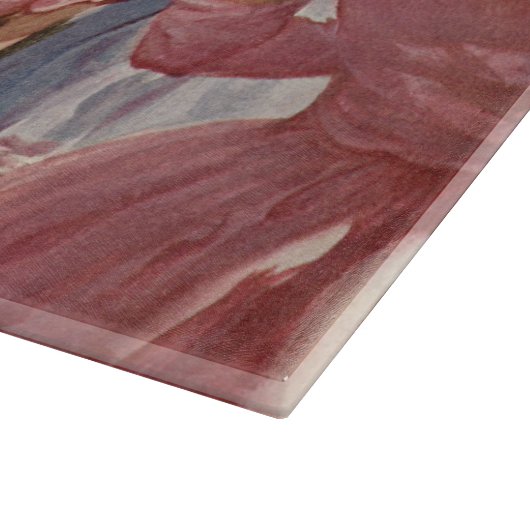 ヴィンテージの結婚式の新郎新婦ケーキを切る カッティングボード (角)