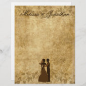 ヴィンテージの結婚式の新郎新婦 (正面/裏面)